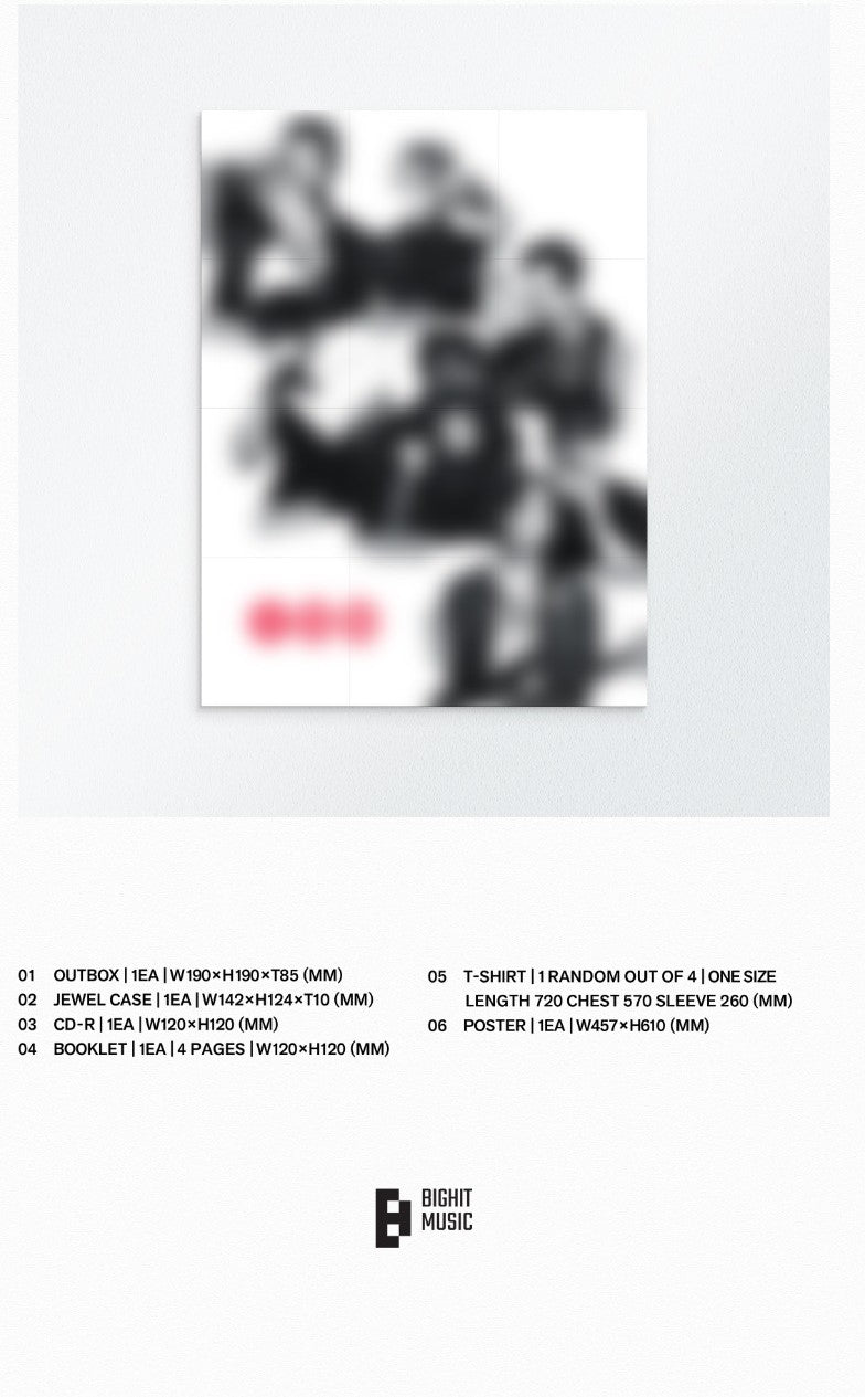 BTS arirang tshirt version inhalt