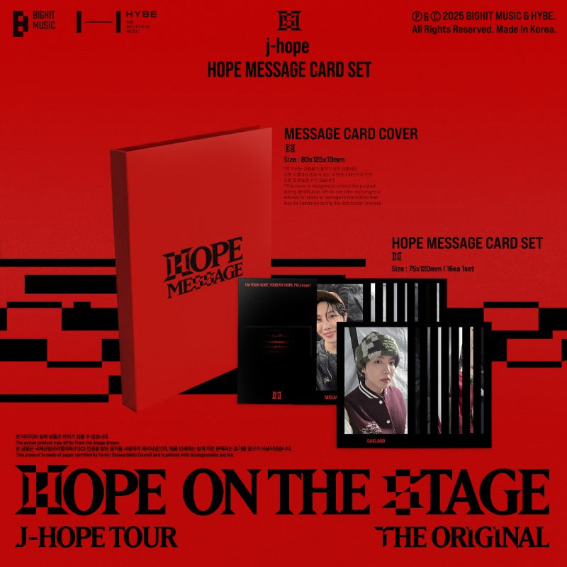 J-hope Message Card Set inhalt