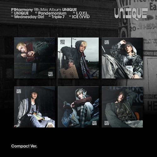 P1Harmony 9th Mini Album [UNIQUE] (Compact Ver.) + Applemusic POB