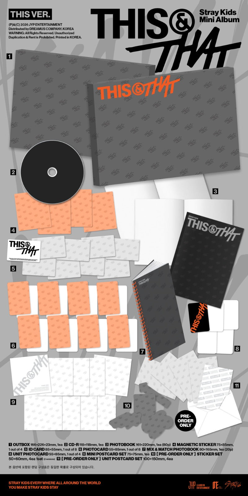Stray Kids (MAKESTAR Gift) 10th Mini Album [THIS & THAT] (& VER.)