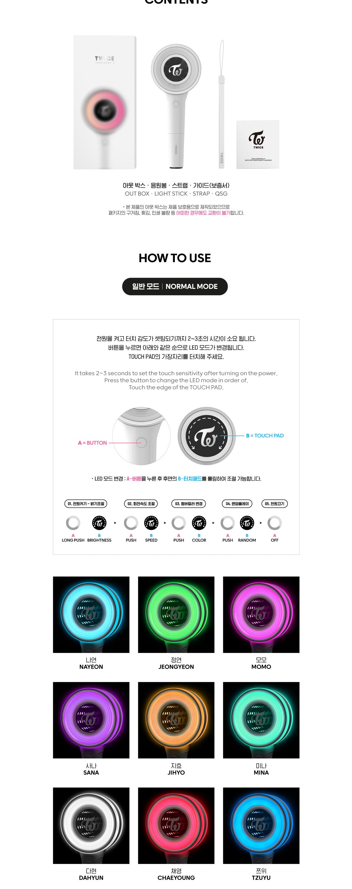 twice candy bong lightstick inhalt