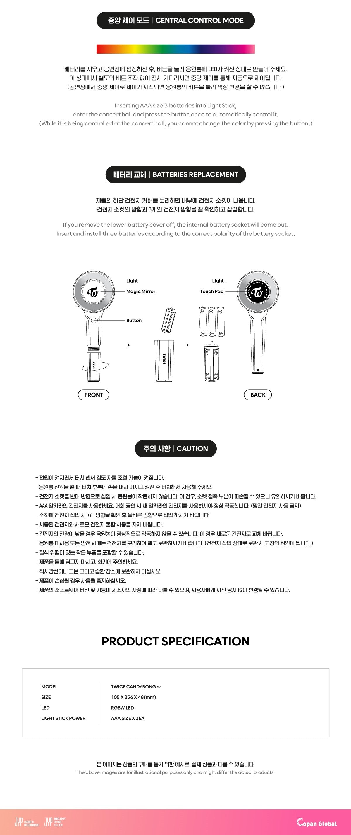 twice candy bong lightstick nhalt