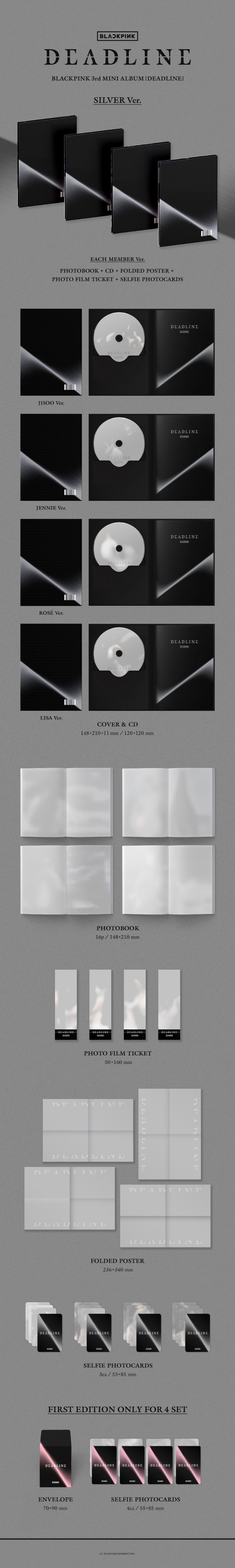 BLACKPINK deadline silver version inhalt