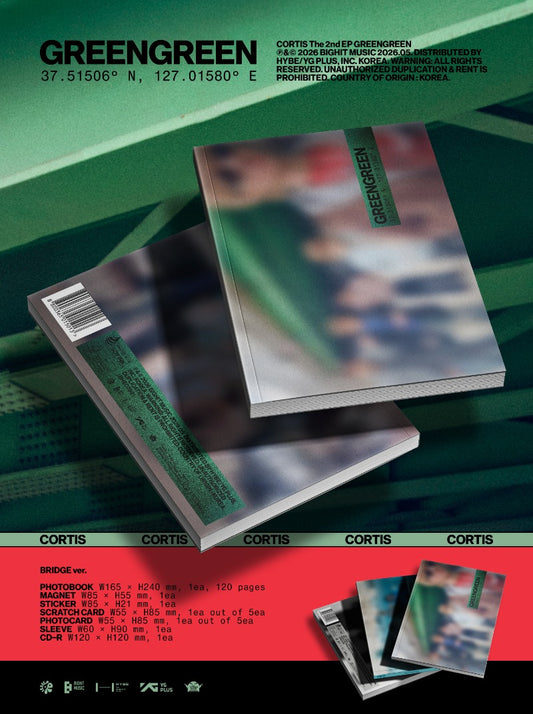 CORTIS 2nd EP [GREENGREEN] (BRIDGE Ver. / STREET Ver. / STUDIO Ver.)