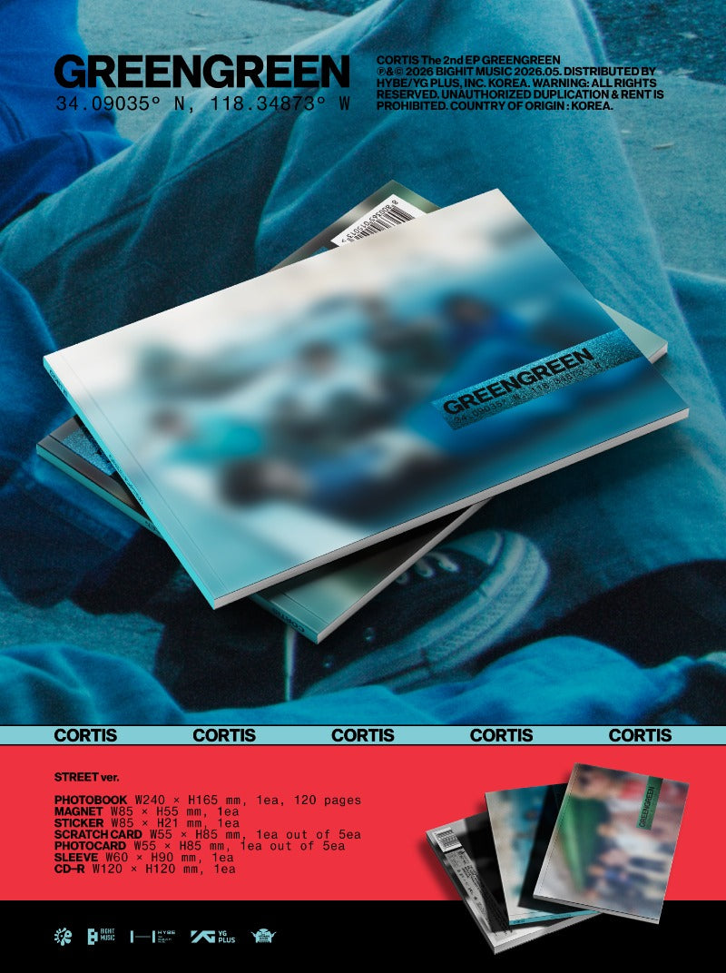 CORTIS 2nd EP [GREENGREEN] (BRIDGE Ver. / STREET Ver. / STUDIO Ver.)