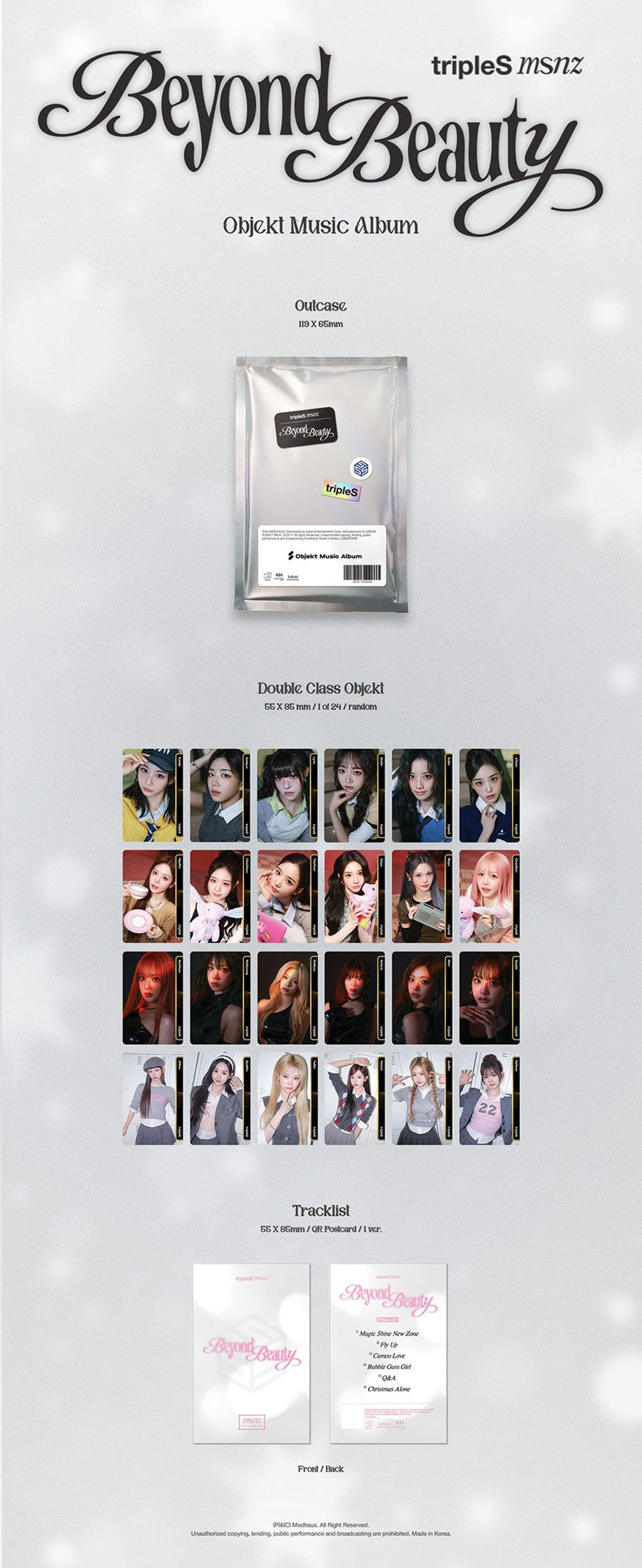 tripleS msnz Beyond Beauty Objekt Music Album inhalt